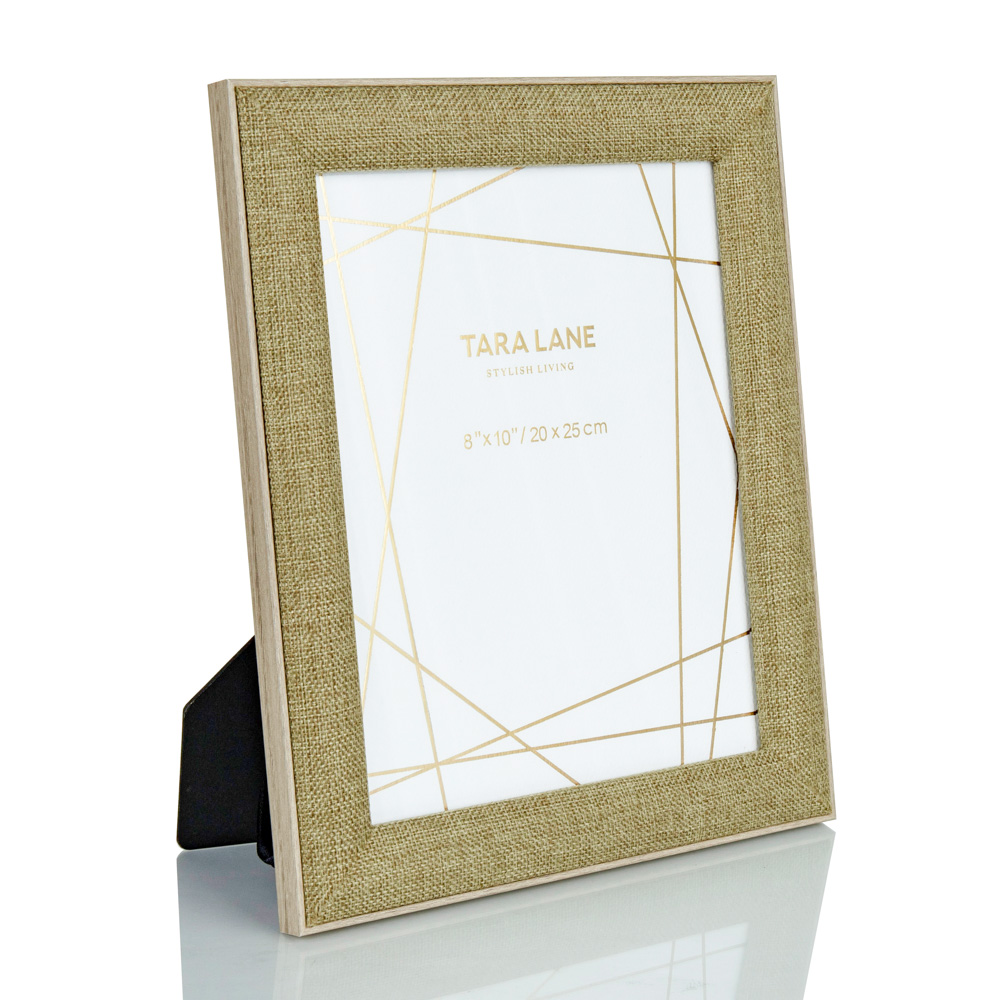 Olive linen photo frame 8x10