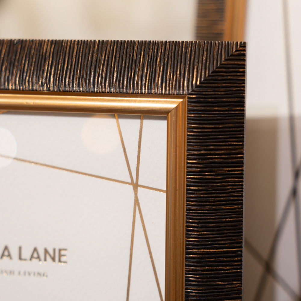 Stanford walnut/gold photo frame 4x6