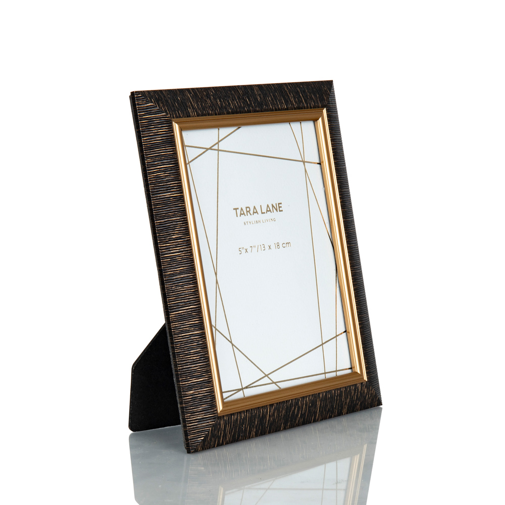 Stanford walnut/gold photo frame 5x7
