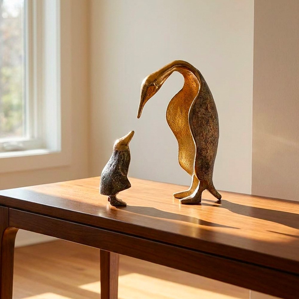 S/2 penguin sculptures