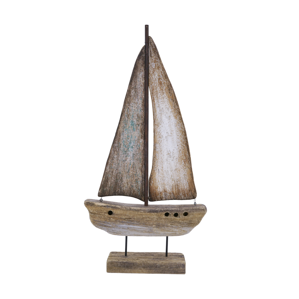 Sail boat sculpture