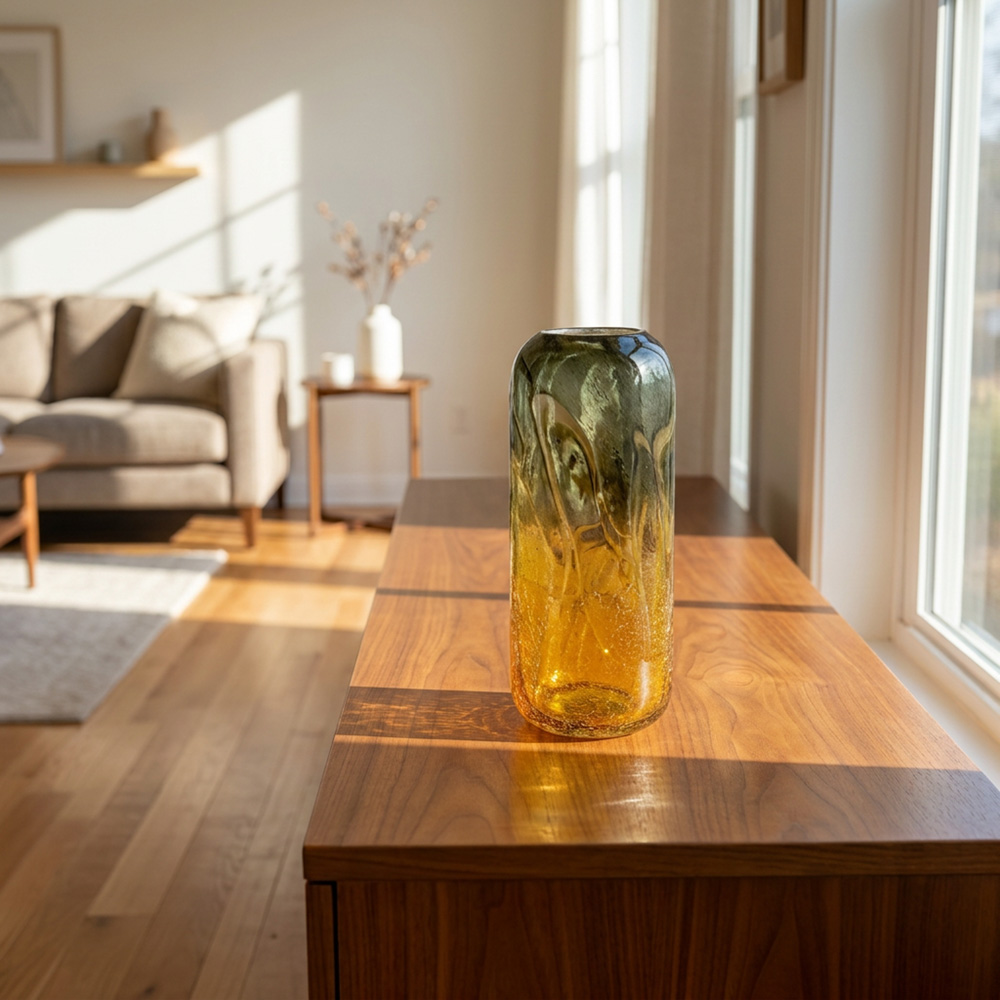 Caldera glass vase 38cm