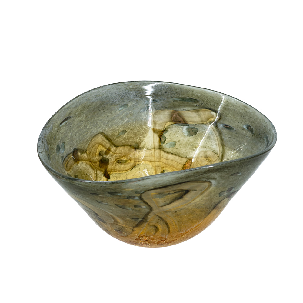 Caldera glass bowl