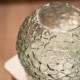 Ombre flower ball glass vase 18cm
