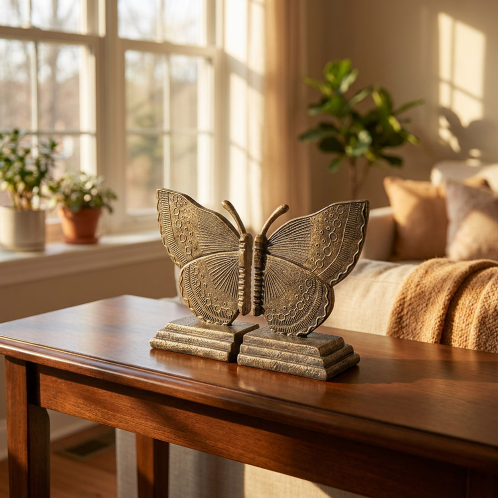 S/2 butterfly bookends