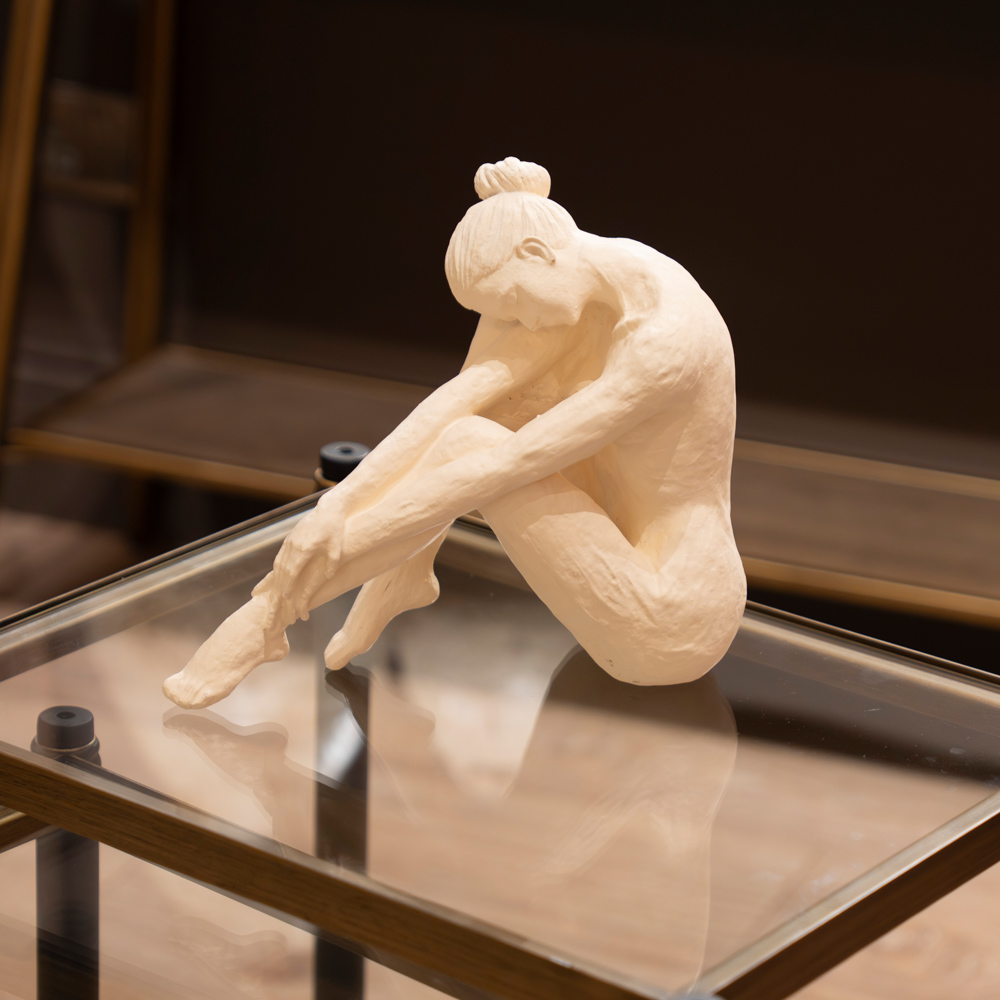Yoga lady sitting