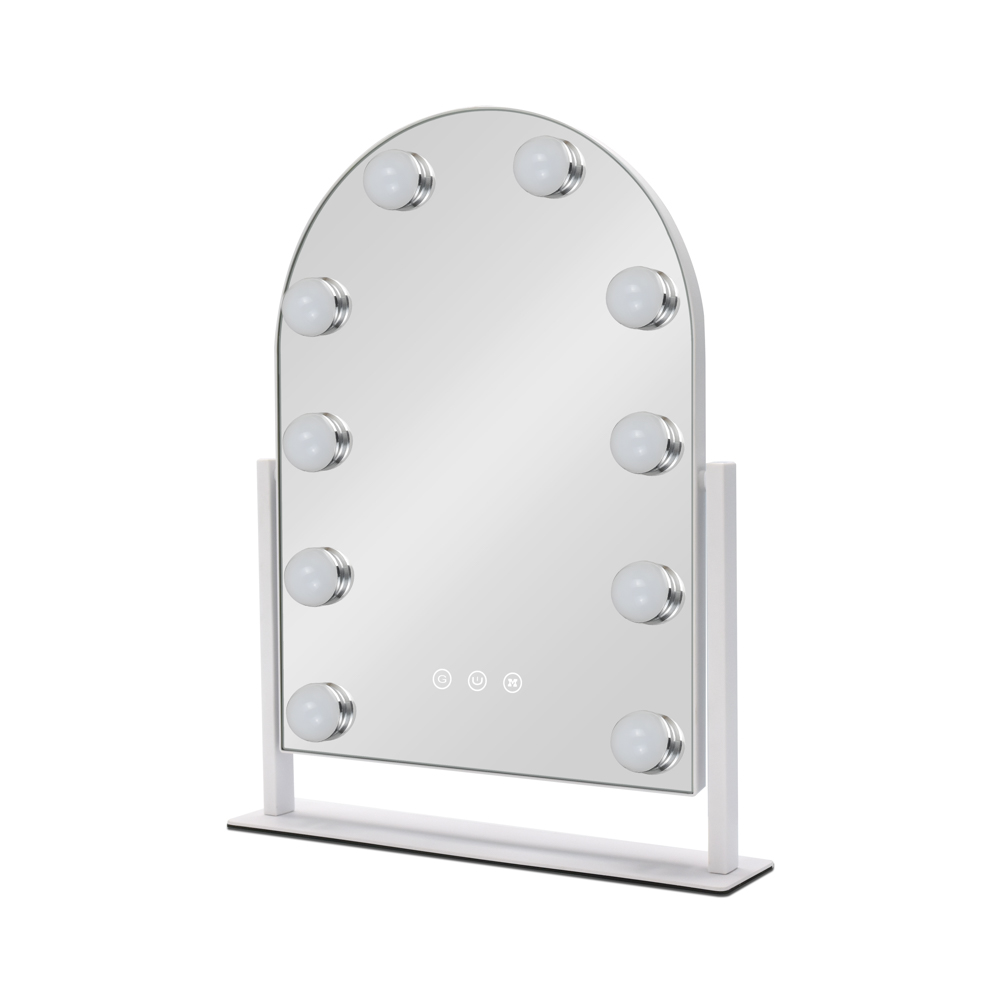 Hollywood arch vanity mirror white 42cm