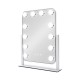 Hollywood rect vanity mirror white 42cm