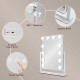 Hollywood rect vanity mirror white 42cm