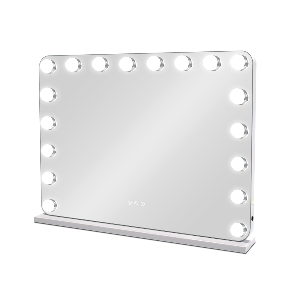 Hollywood bluetooth mirror white 62cm
