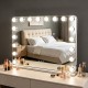 Hollywood bluetooth mirror white 62cm