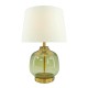 Opal glass table lamp green