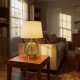 Opal glass table lamp green