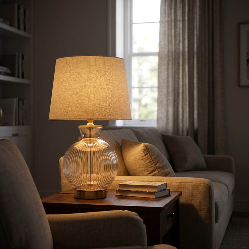 Alara glass table lamp