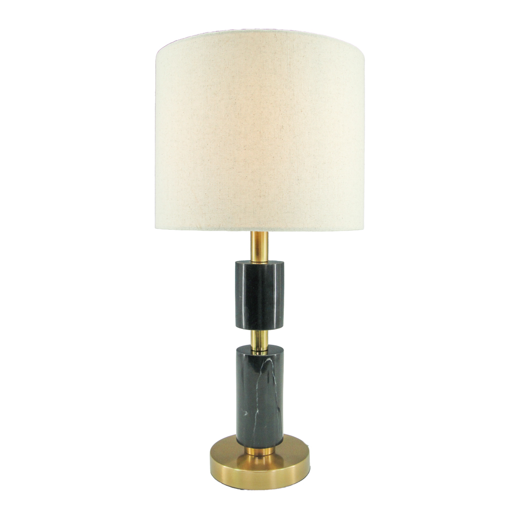 Calina marble table lamp black