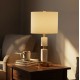 Calina marble table lamp white