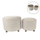 Ivy s/2 tray table stools sand