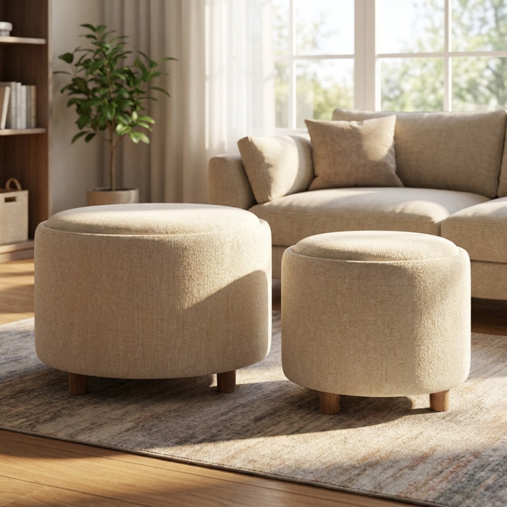 Ivy s/2 tray table stools sand