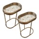S/2 vela sofa table gold