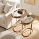 S/2 vela sofa table gold