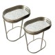 S/2 lyra sofa table champagne