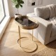 S/2 nyra sofa table gold