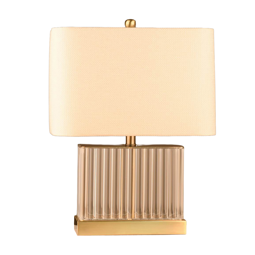 Paige glass acrylic lamp rectangle 59cm