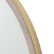Venice round mirror gold/natural 90cm