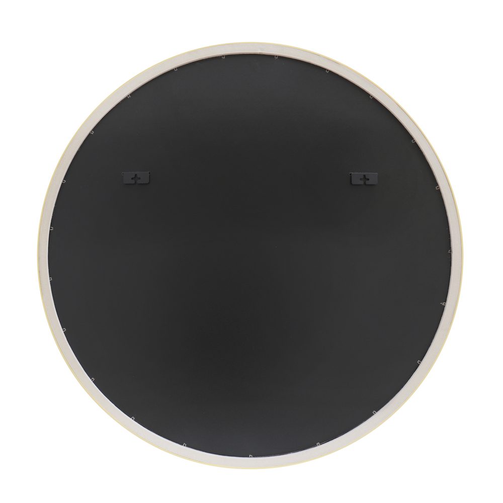 Venice round mirror gold/natural 90cm