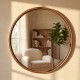 Venice round mirror gold/dark 90cm