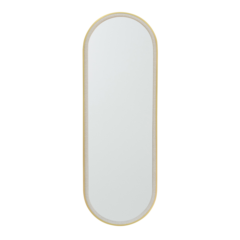 Venice pill mirror gold/natural 120cm
