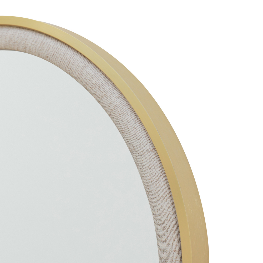 Venice pill mirror gold/natural 120cm
