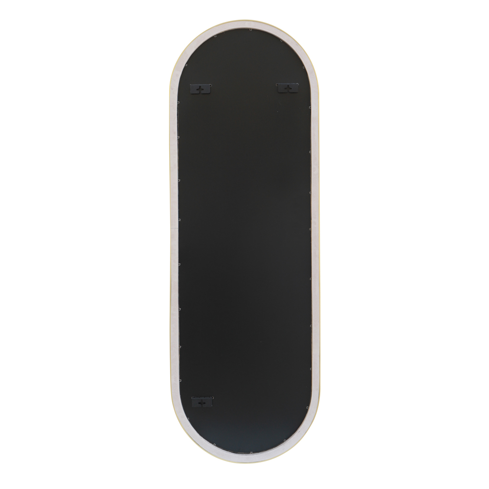 Venice pill mirror gold/natural 120cm