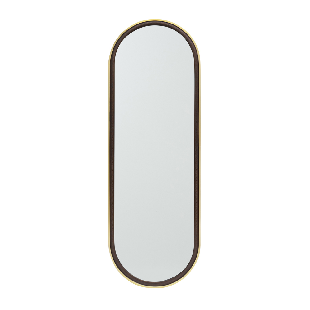 Venice pill mirror gold/dark 120cm