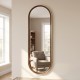 Venice pill mirror gold/dark 120cm