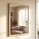 Venice rectangular mirror gold/natural 65x95cm