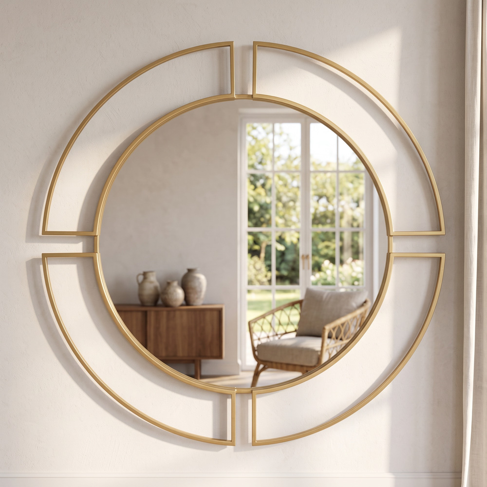 Marco round mirror gold 100cm