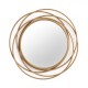 Nicole swirl round mirror gold 60cm