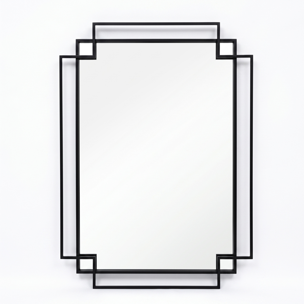 Marco wall mirror black 70 x 100cm
