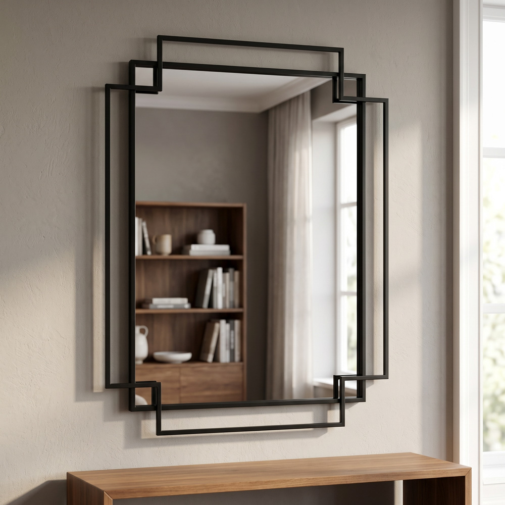 Marco wall mirror black 70 x 100cm