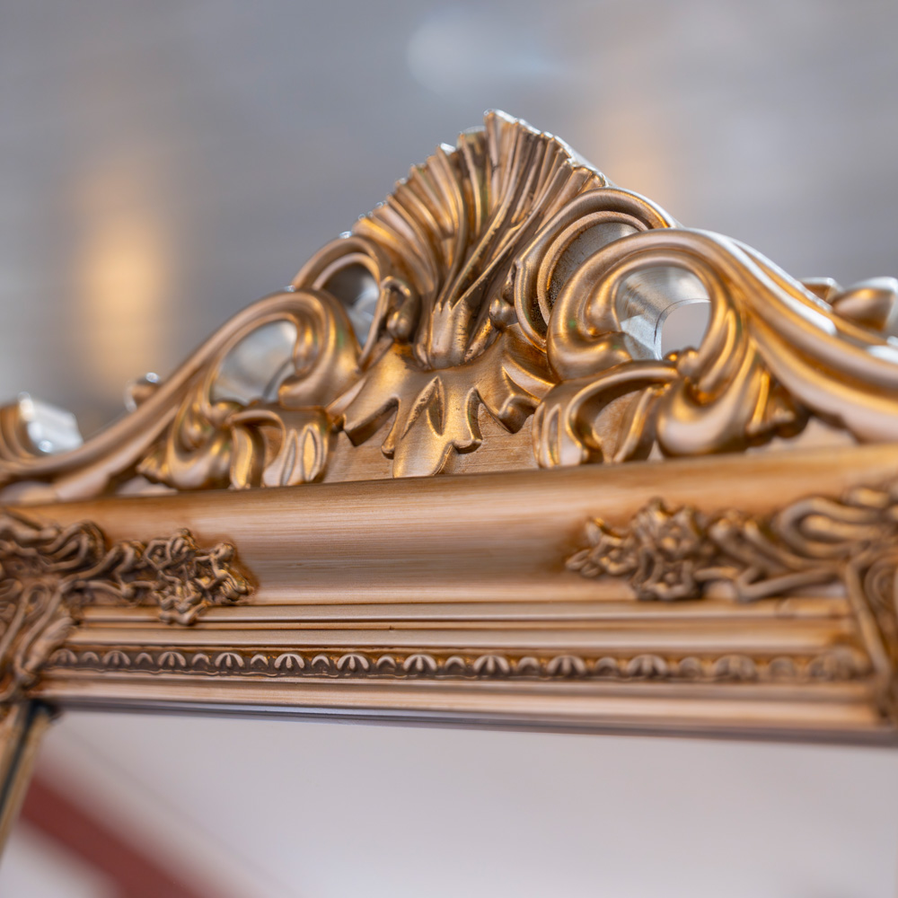 Chateau cheval mirror champagne 